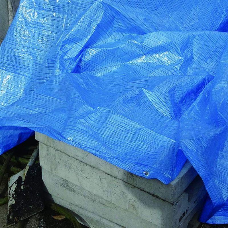生活用品　ブルーシート　#3000　青　ベドウィンマート厳選ごみ袋　1枚x6冊　5.4mx5.4m　厚手
