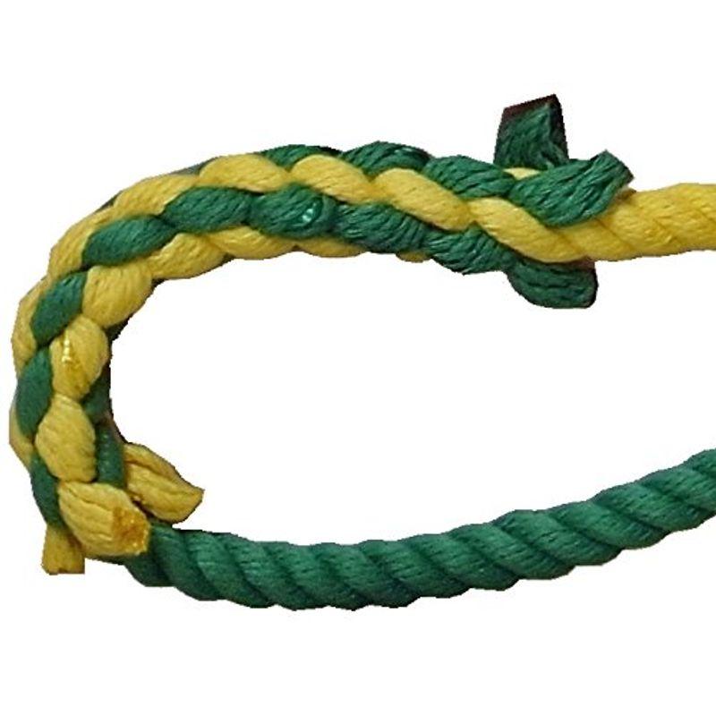 安全用品 まつうら工業 補助・誘導用 3色介錯ロープ 片側大口径フック付 赤・黄・緑サツマつなぎ 12mm×5m 3CONNECTED-5 - 6