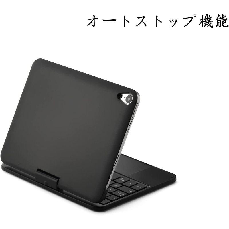 キーボードケース　七色バックライト付き　iPad　タッチパット　アイパッドミニ6　2021　360度回転式　mini6　マグネット式　第6世