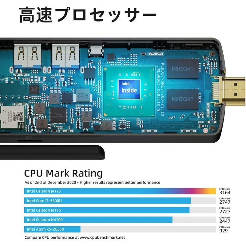 63%OFF!】【63%OFF!】スティックpc PCG02 ミニPC スティック型