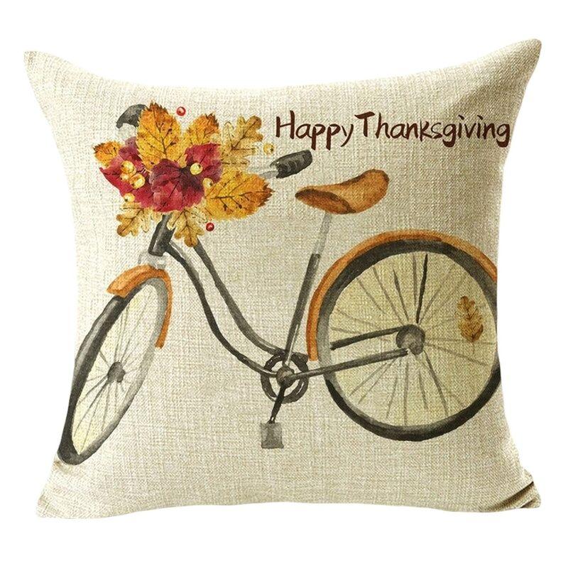 クッションカバー サンクスギビング Thanksgiving 感謝祭 枕 秋 収穫 パンプキン 野菜 フルーツ ソファ ピローケース デコレ