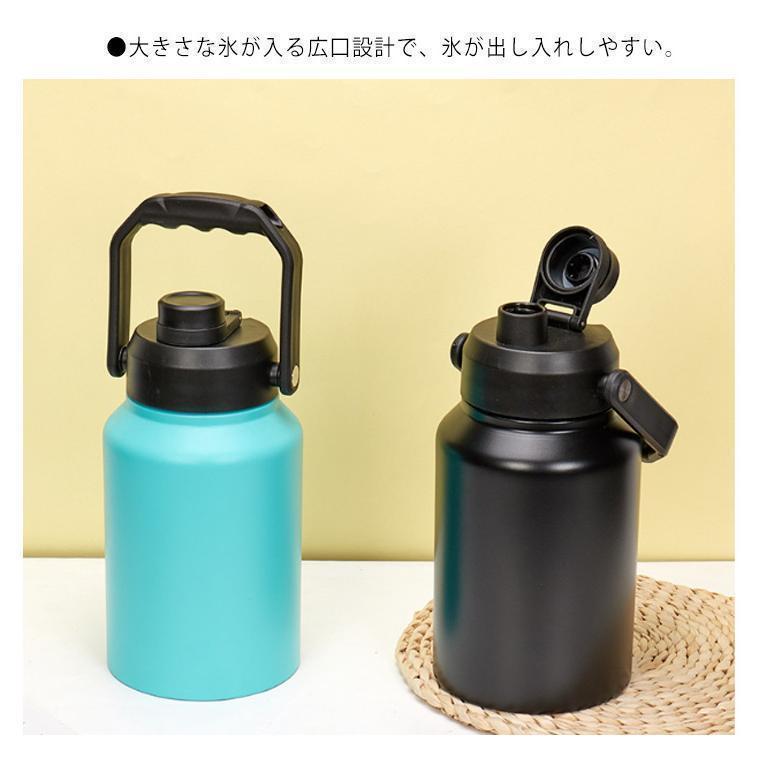 アイスコンテナ 2L 保冷 ウォータージャグ アイスペール キャンプ用 氷入れ 水筒 タンク 広口 大容量 氷 持ち運び 長時間 保冷 ステンレス｜happyfuramingostore｜09