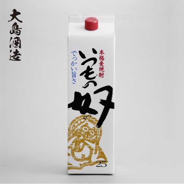 大島酒造 本格焼酎 麦焼酎 いつもの奴 パック 25度 1800ml 1.8L むぎ