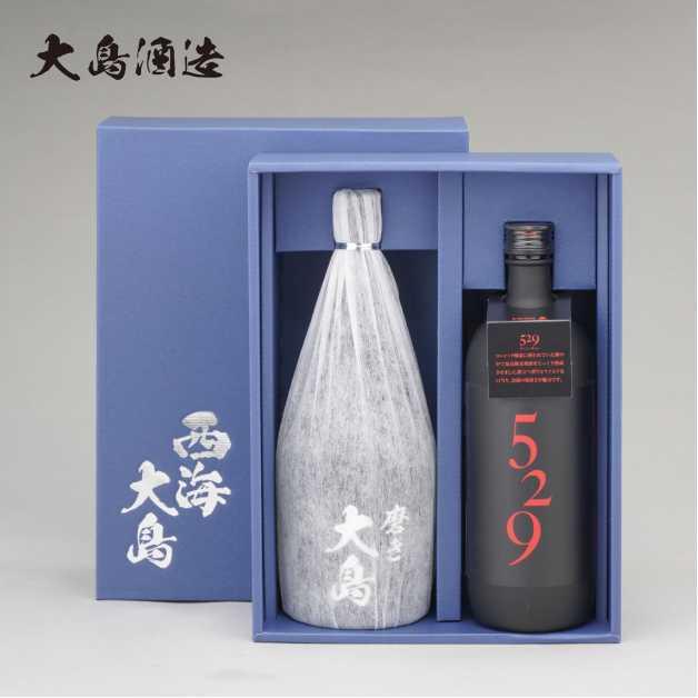 ウィスキーブラデー焼酎５本セット 大島酒造 芋焼酎 磨き大島 麦焼酎 529 焼酎 飲み比べ ギフトボックス
