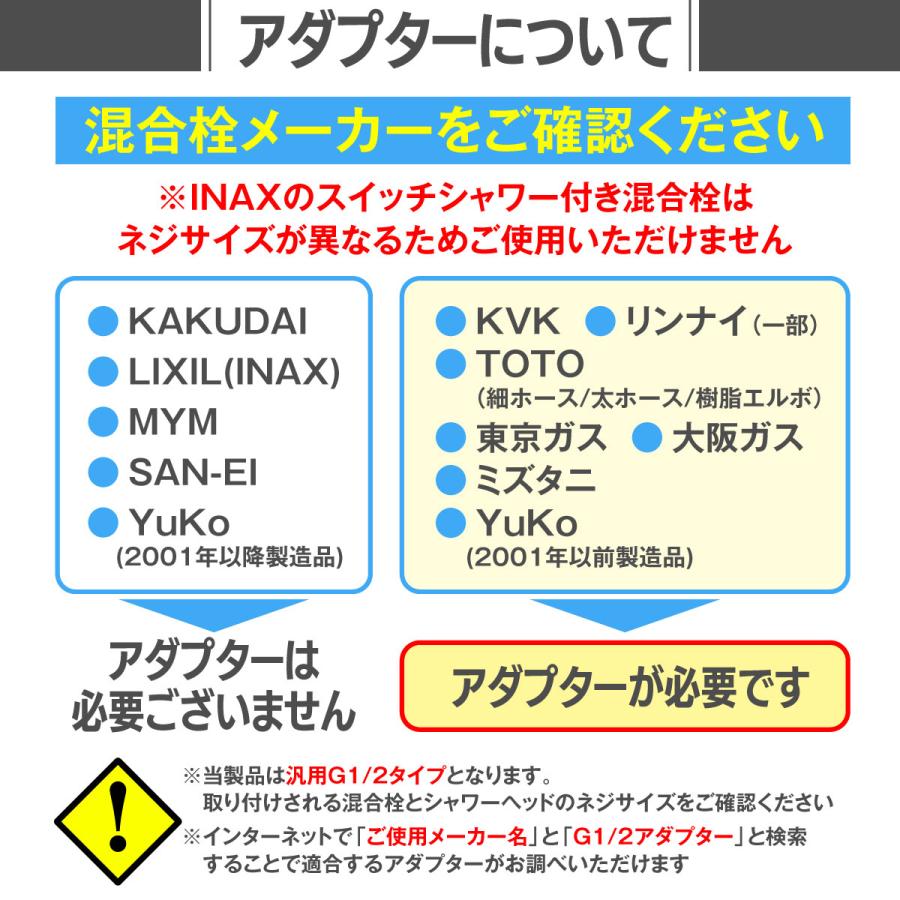 シャワーホース 交換用 1.5m 2m KVK TOTO INAX LIXIL MYM シャワーホース 交換用 1.5m 2m KVK TOTO INAX LIXIL MYM