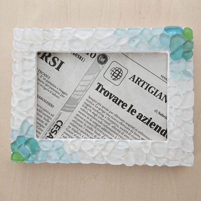 フォトフレーム ダブルグラデーション シーグラス の フォトスタンド 送料無料 ハッピーグッツショップ 通販 Paypayモール