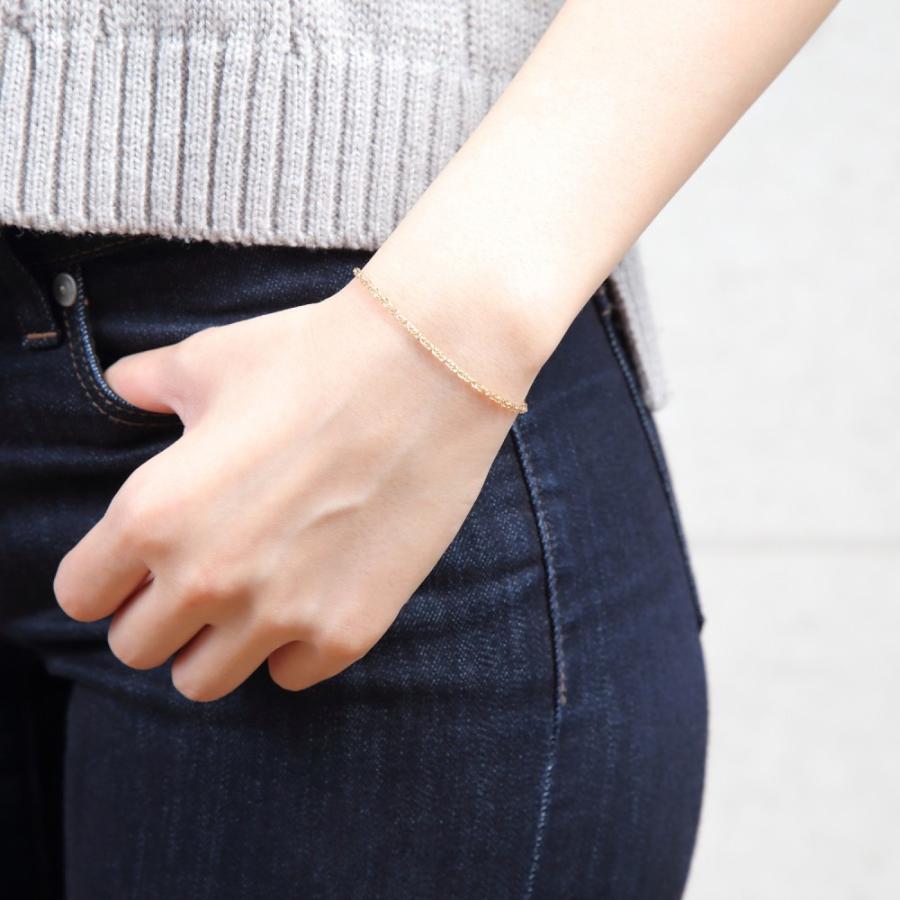 18金 ブレスレット スクリュー チェーン レディース ゴールド 18k オシャレ アクセサリー プレゼント ギフトの画像