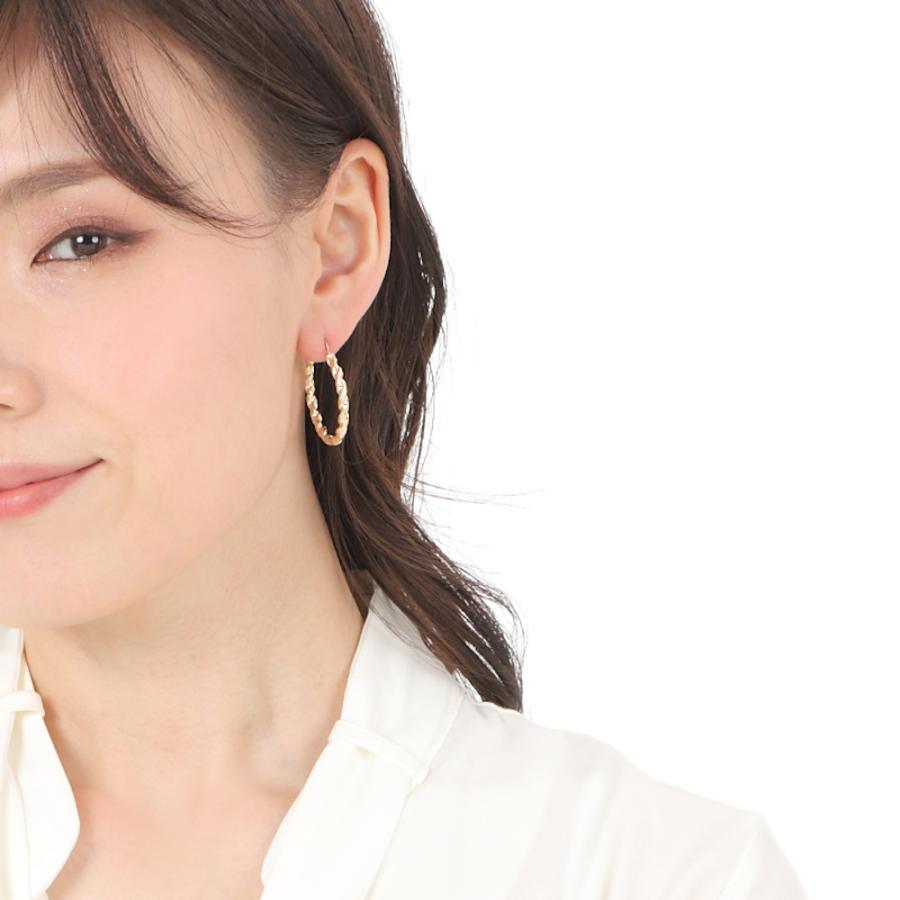 18金 フープピアス 両耳 メンズ レディース ゴールド リング