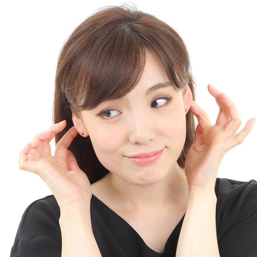 18金 ピアス サファイア ハート 一粒 3mm 0.2ct レディース 両耳 18k