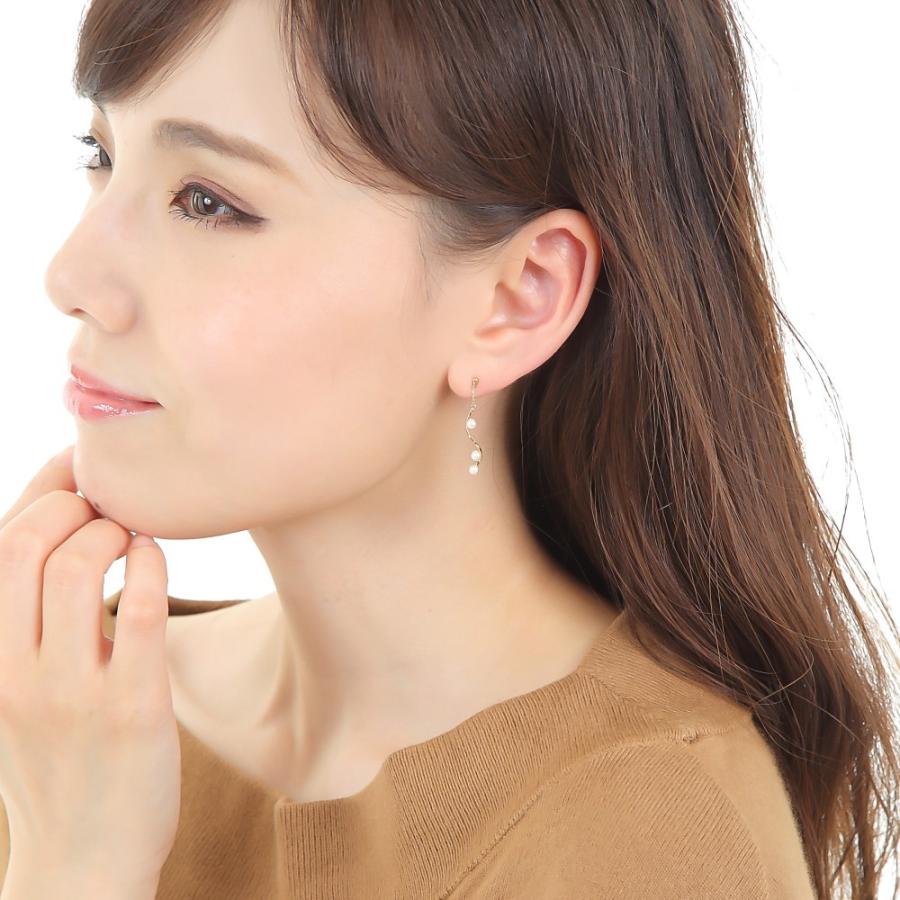 【ほぼ未使用】k18 ダイヤモンド あこや真珠 パール チェーン ピアス 18金 k18 ピアス パール ダイヤモンド 2WAY チェーン ロング 揺れる