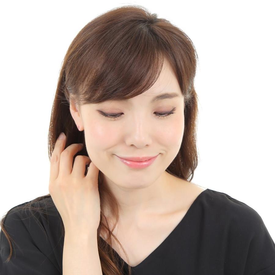 18金 ピアス K18 ルビー ハート 一粒 3mm 0.2ct レディース 両耳 18k
