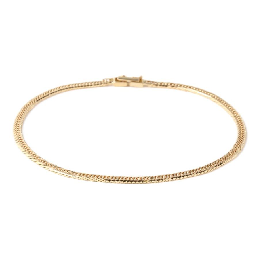 18金 喜平アンクレット 6面ダブル 5g 23cm ゴールド メンズ レディース