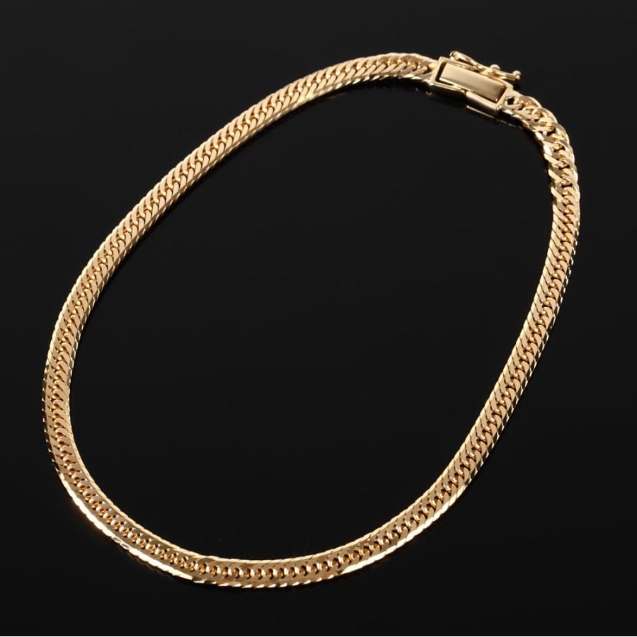 18金 喜平アンクレット 8面トリプル 10g 24cm ゴールド メンズ