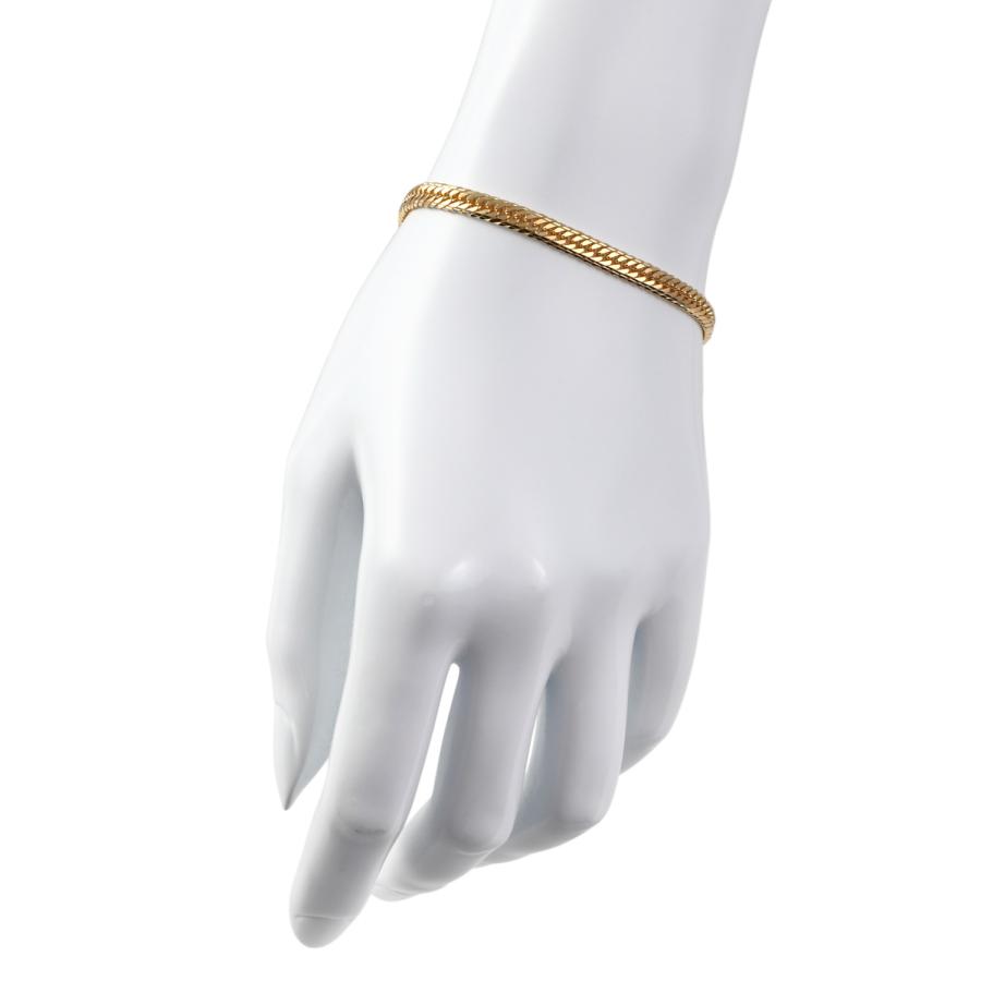 18金 喜平ブレスレット Mカット トリプル 10g 17cm メンズ 18金 喜平ブレスレット Mカット トリプル 10g 17cm メンズ