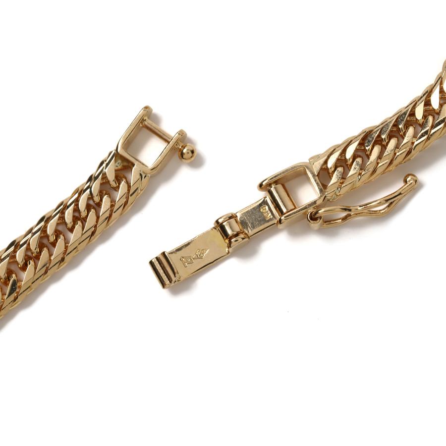 18金 喜平ブレスレット Mカット トリプル 10g 17cm メンズ 18金 喜平ブレスレット Mカット トリプル 10g 17cm メンズ
