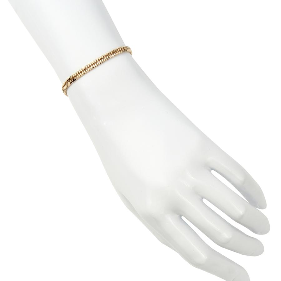 18金 喜平ブレスレット Mカット トリプル 10g 18cm メンズ