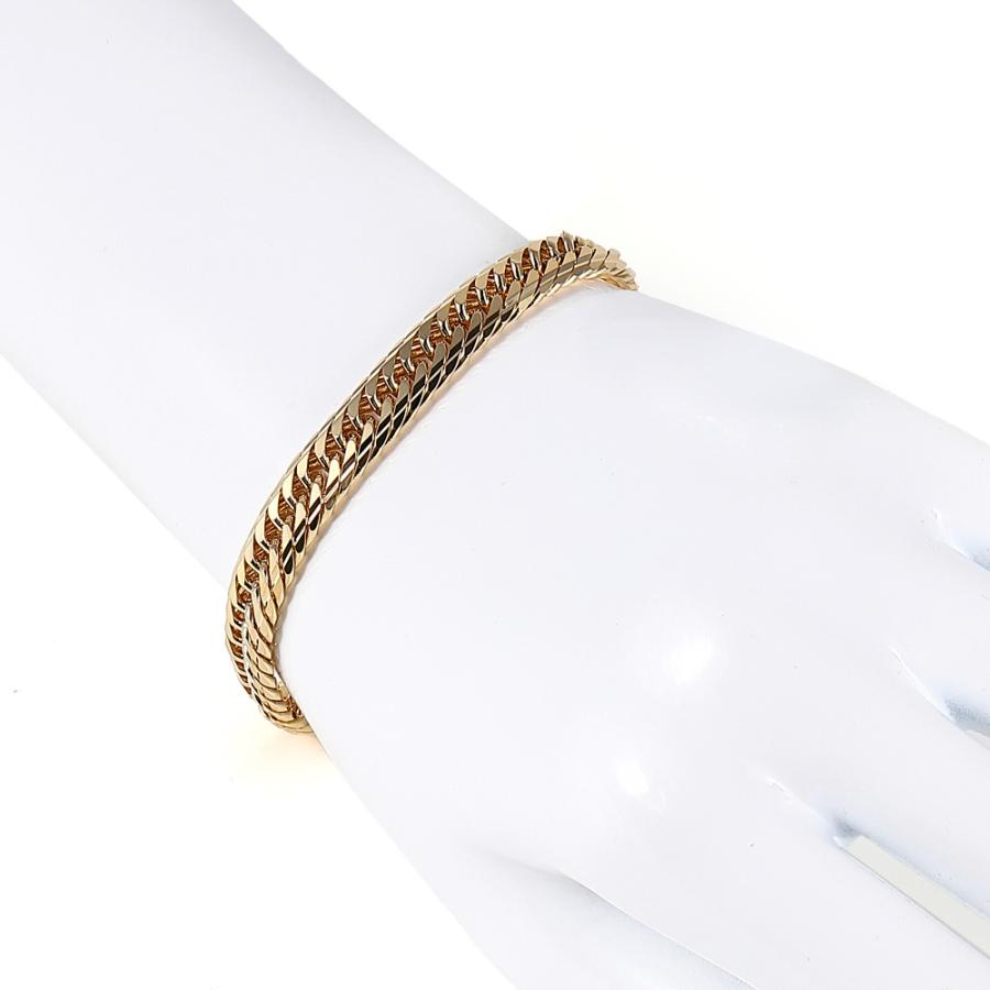 18金 喜平ブレスレット Mカット トリプル 30g 18cm メンズ 18金 喜平ブレスレット Mカット トリプル 30g 18cm メンズ