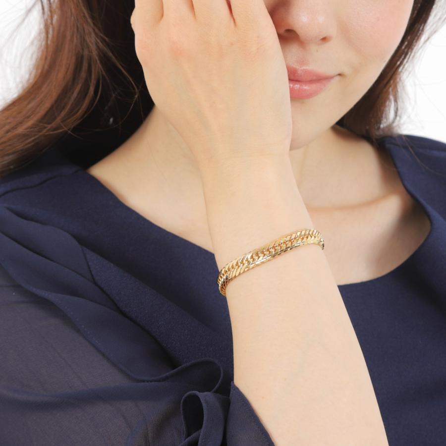 18金 喜平ブレスレット Mカット トリプル 30g 18cm メンズ 18金 喜平ブレスレット Mカット トリプル 30g 18cm メンズ