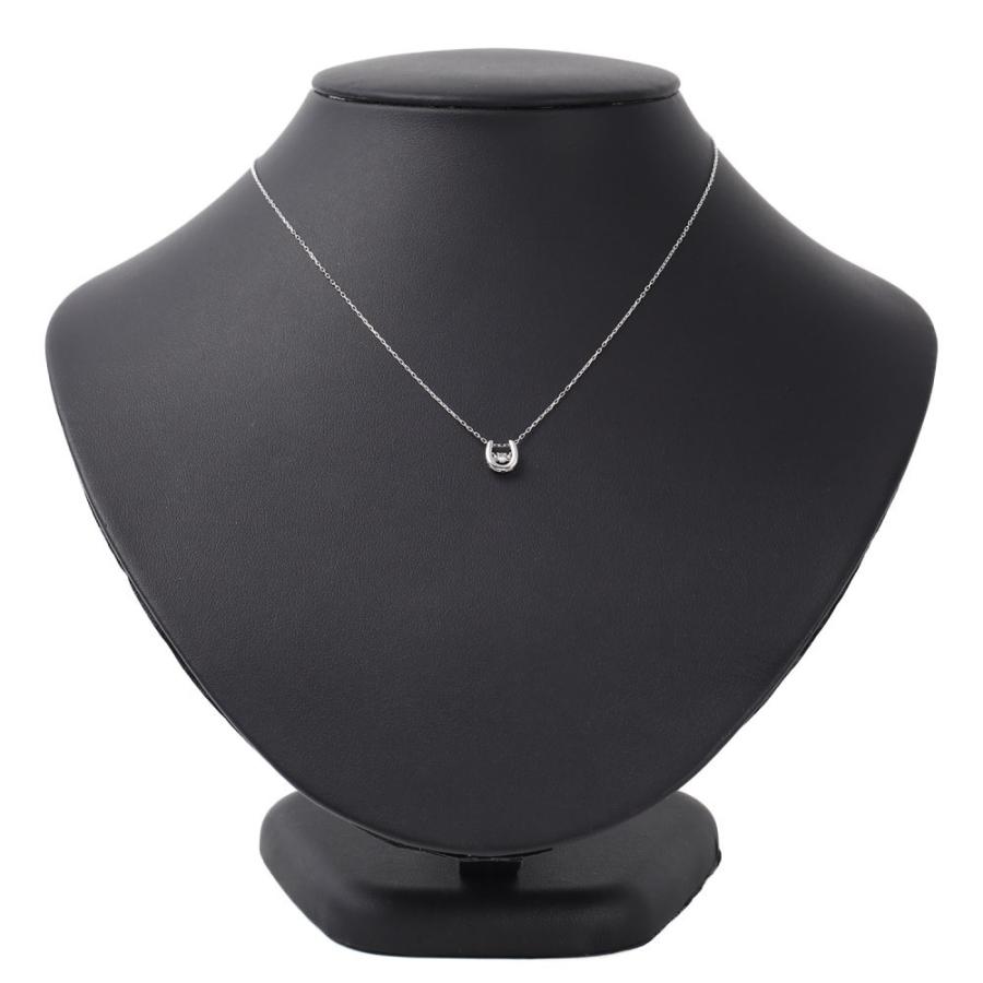ネックレス ダイヤモンド 0.05ct ダンシングストーン ホワイトゴールド