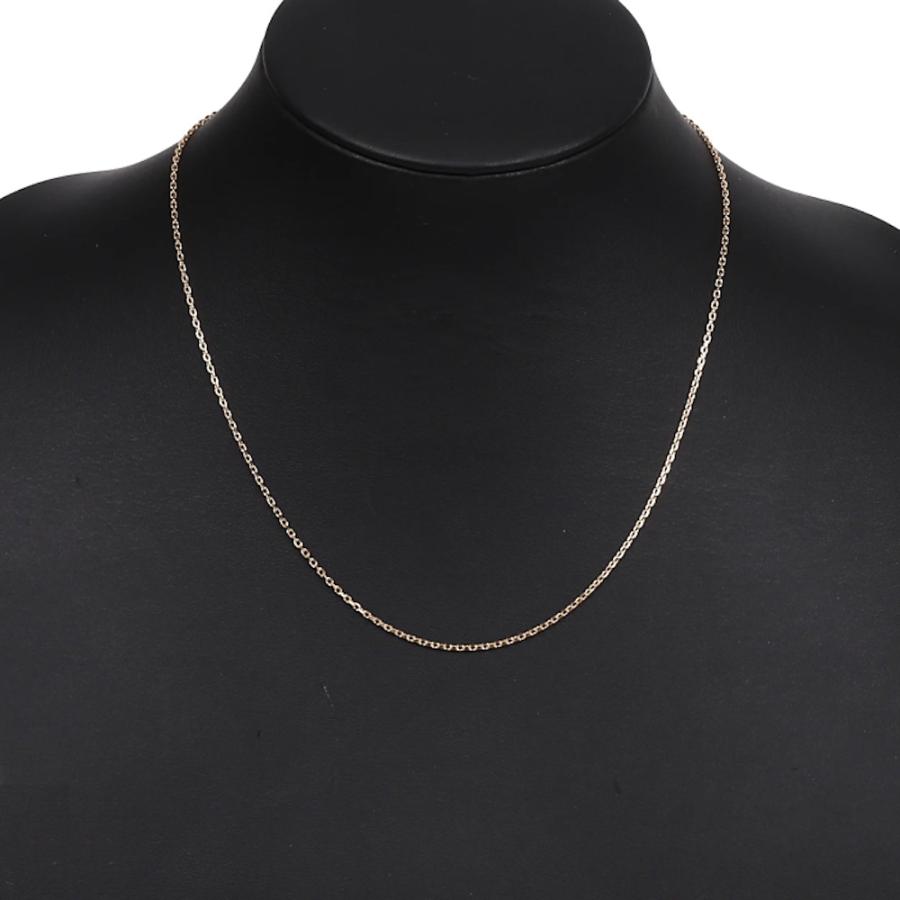 18Kネックレスチェーン☆45cm細 ビズー公式】 ゴールド あずきチェーン 45cm K18 18金ネックレス