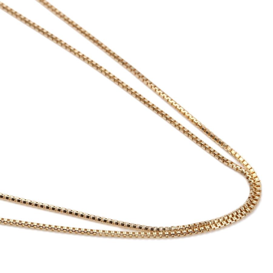 18金 ネックレス チェーン ベネチアン 45cm 幅0.6mm フリー