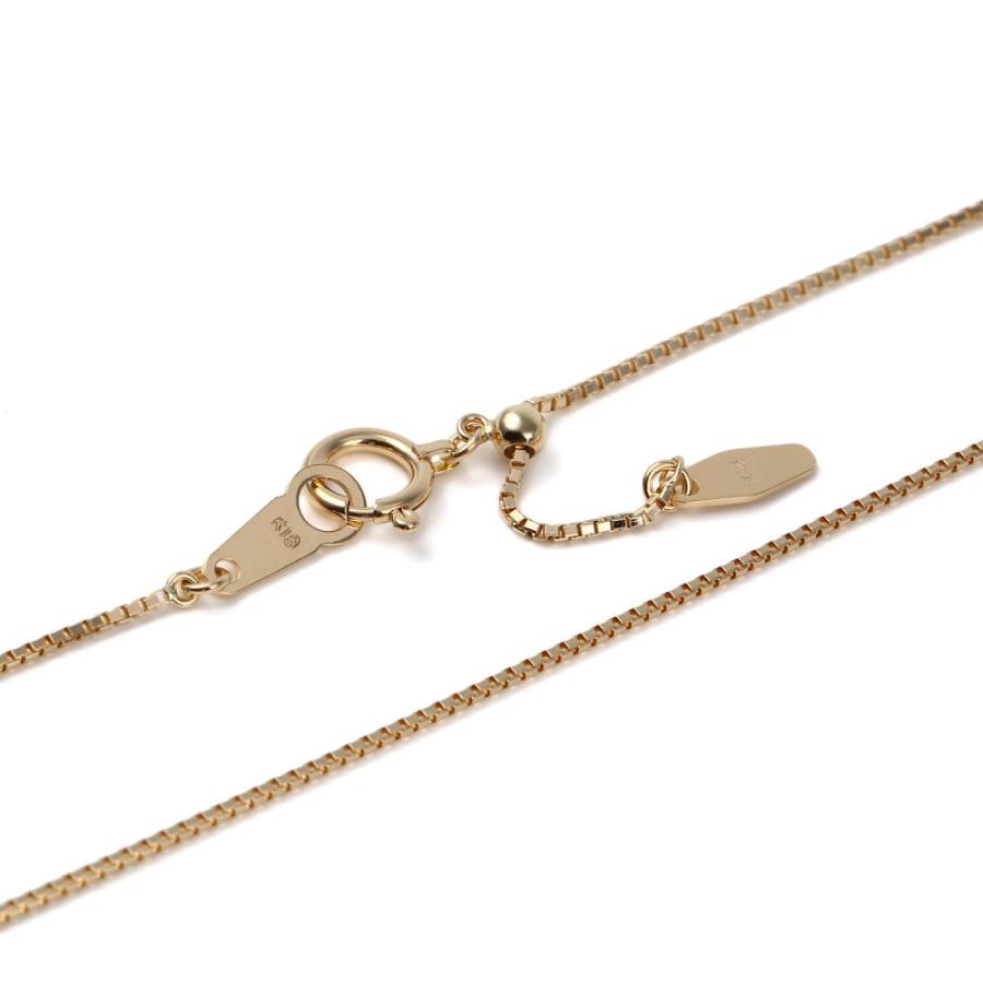 18金 ネックレス チェーン ベネチアン 45cm 幅0.8mm ゴールド