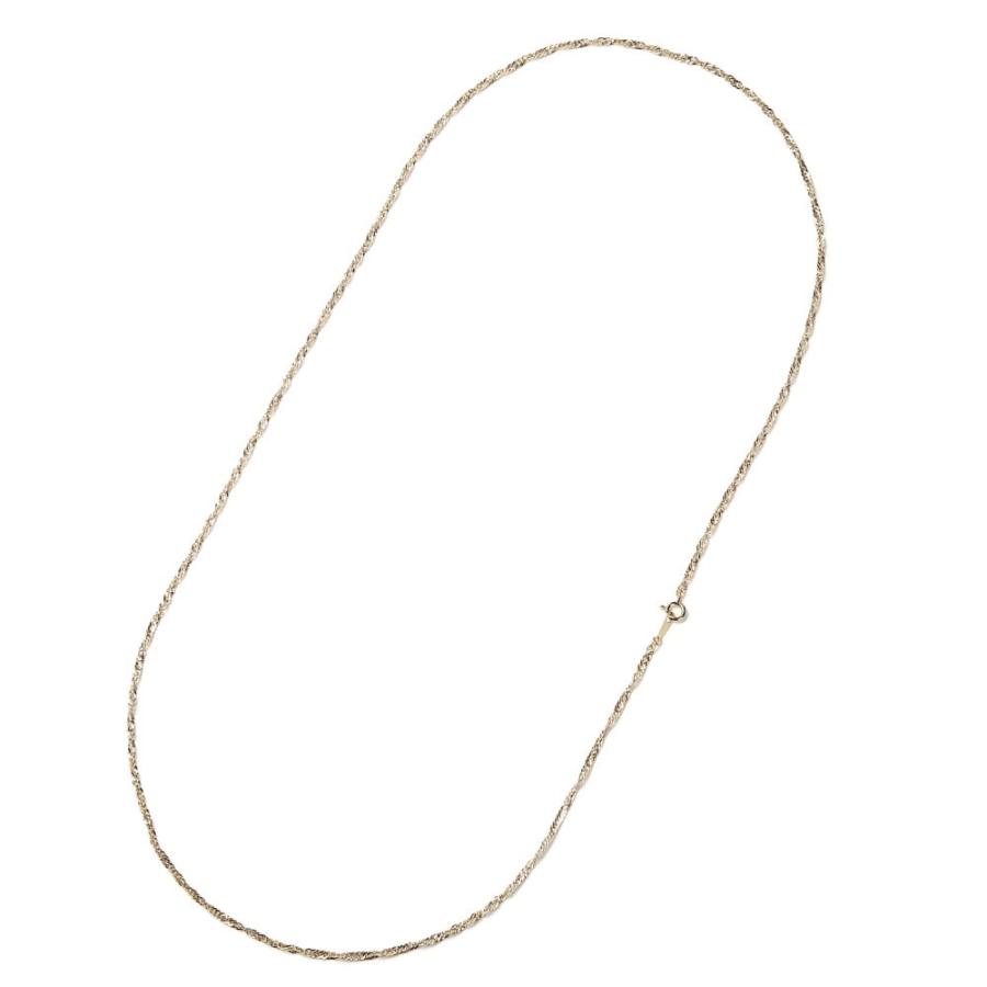 18金 ネックレス チェーン 中空スクリュー 60cm レディース ゴールド 18k シンプル  k18 プレゼント ギフトの画像