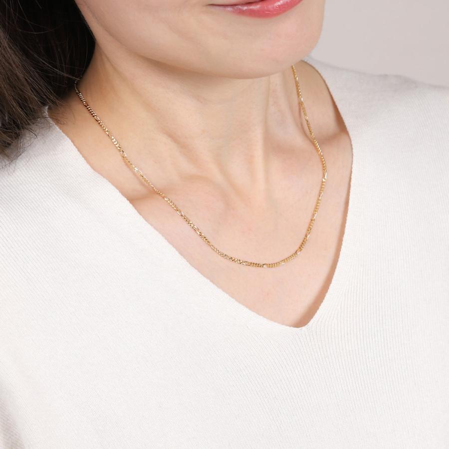 18金 ネックレス チェーン フィガロ 45cm k18 18k レディース メンズ