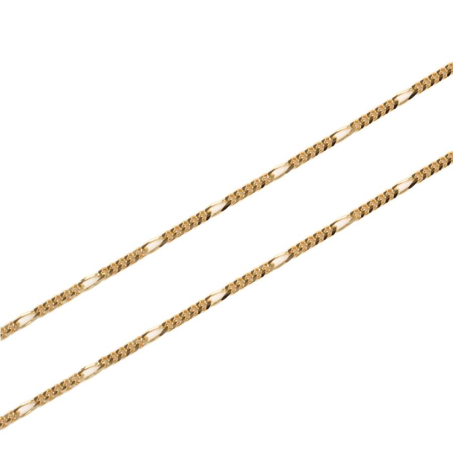 18金 ネックレス チェーン フィガロ 60cm 7.9g k18 18k レディース