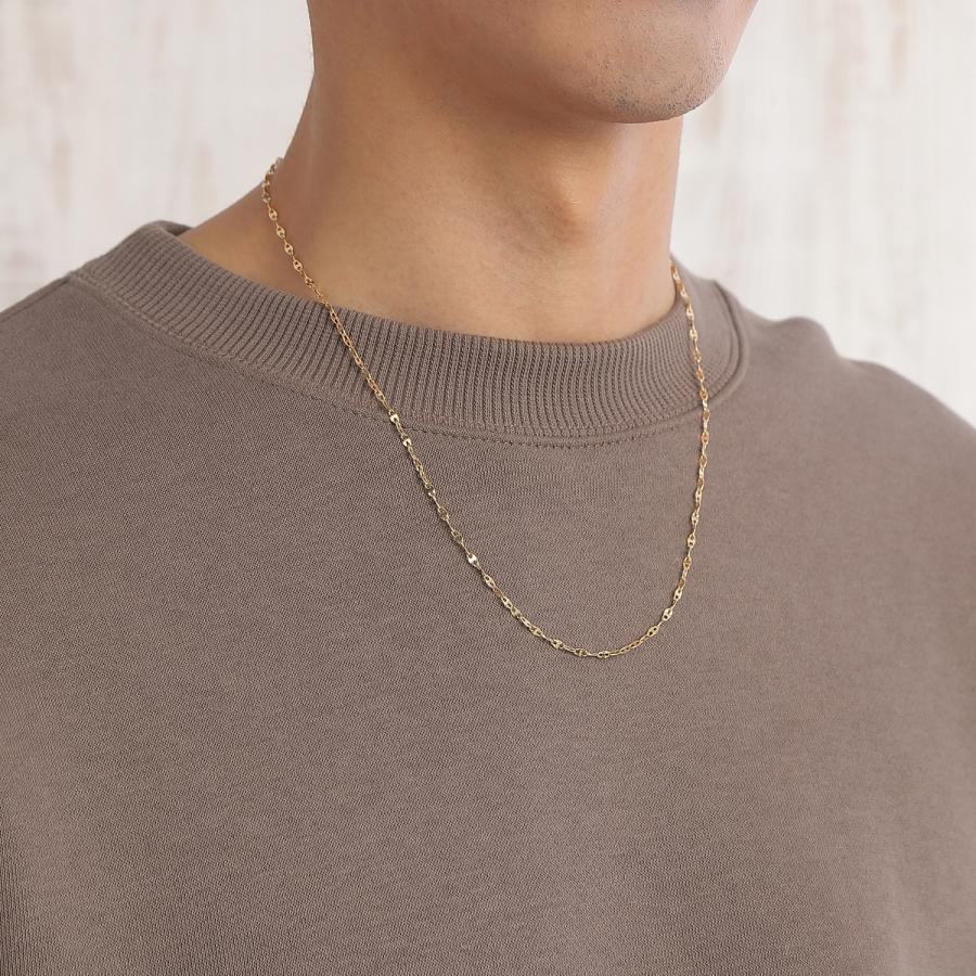 10Kマリーナチェーンネックレス　55cm Rocky Monroe｜マリーナチェーンシルバーネックレス | Rakuten