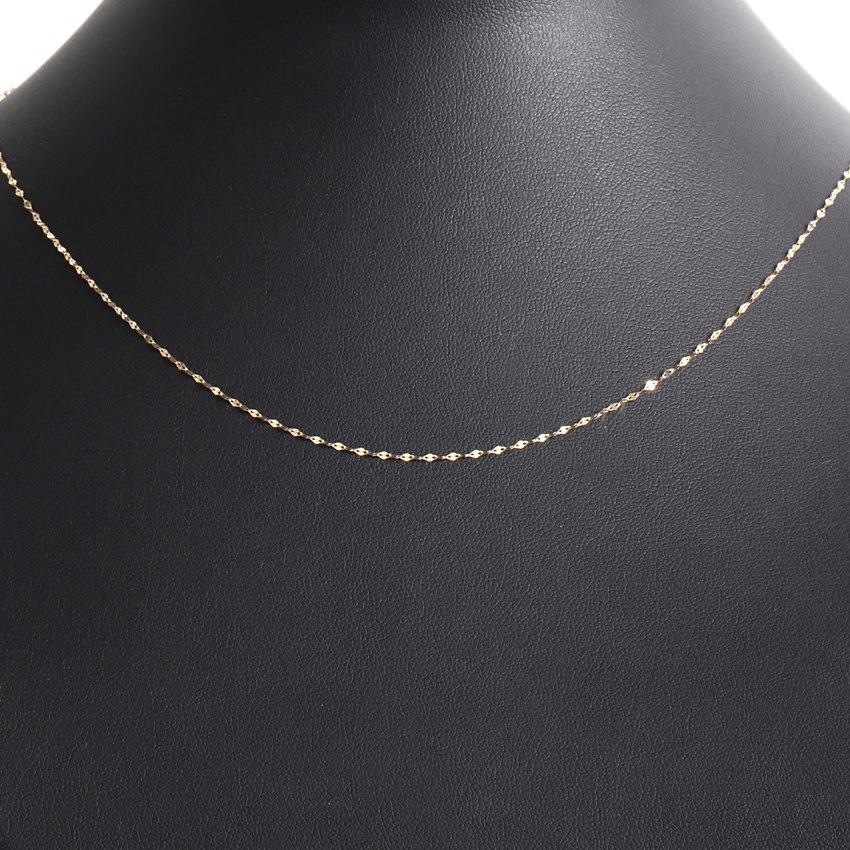 18金 ネックレス ペタル チェーン 45cm ゴールド フリーアジャスター