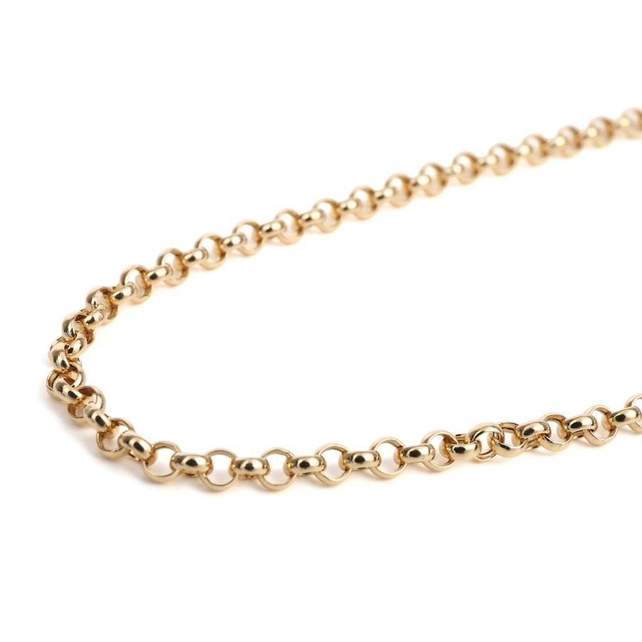 【50cm】18金【刻印入・本物】K18ロールチェーンネックレス 幅2.0mm 50cm】18金【刻印入・本物】K18ロールチェーンネックレス 幅2.0