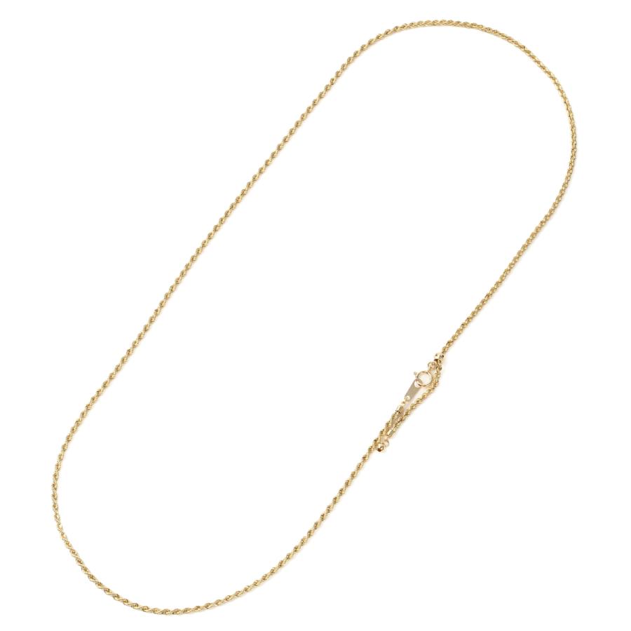 18金 ネックレス パイプロープ チェーン 60cm ゴールド レディース