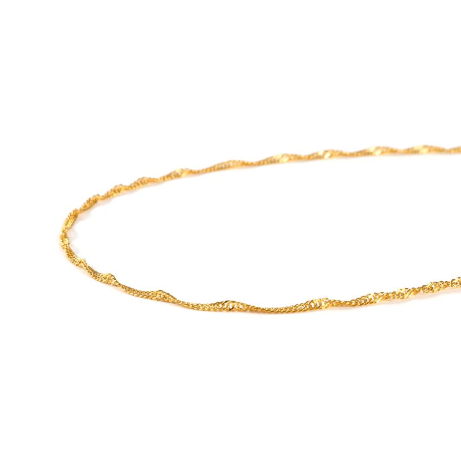 純金 ネックレス スクリュー チェーン 42.5cm 幅1.8mm 造幣局