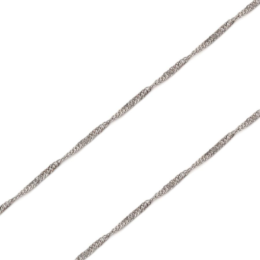 純プラチナ ネックレス スクリュー 45cm 幅1.0mm 造幣局検定マーク刻印