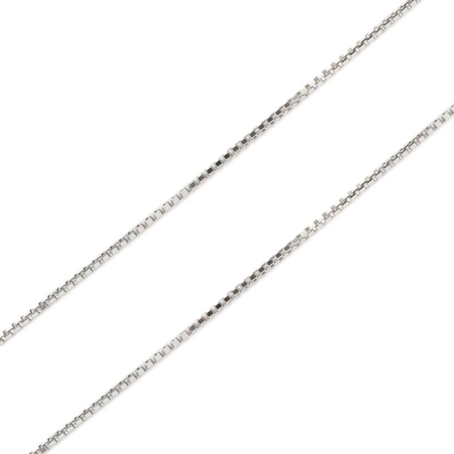 ネックレス プラチナ ベネチアン チェーン 45cm 幅 1.0mm フリー