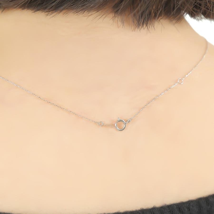 18金 ネックレス ペリドット 0.2ct 一粒 馬蹄 幸運を運ぶ クローバー 