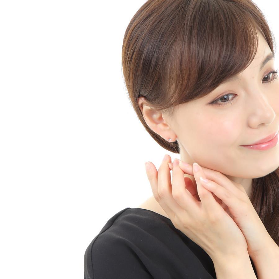 プラチナ ピアス キュービックジルコニア 3mm レディース メンズ シンプル Pt900 両耳 プレゼント ギフト_3
