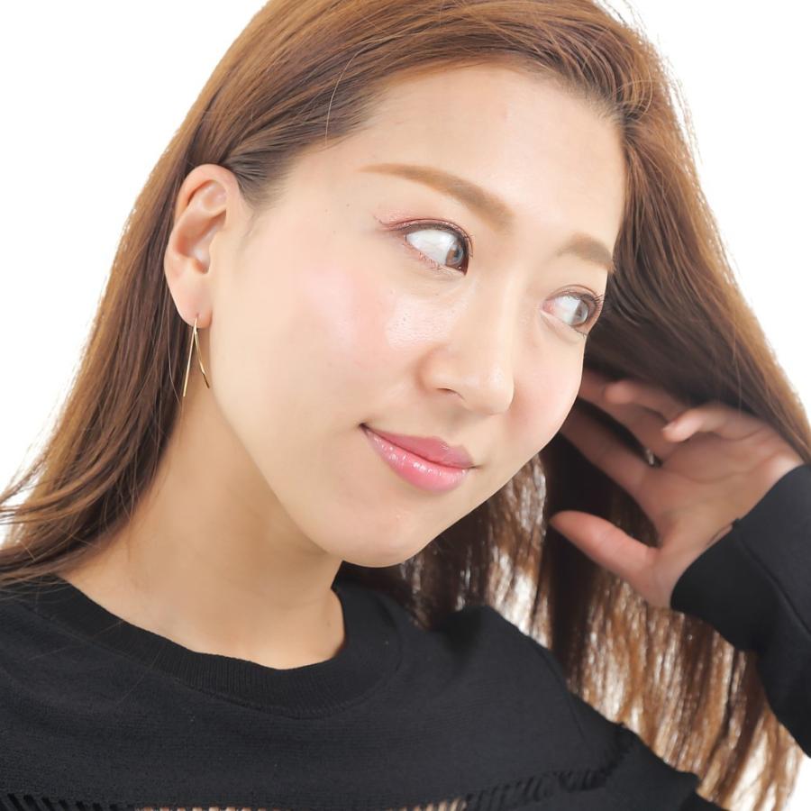 K18ゴールドツイストデザインの アメリカンピアス ピアス 18金 K18 アメリカン ひねり ツイスト ゴールド