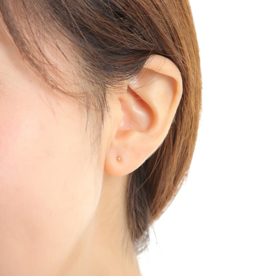 18k両耳ピアス 18金 フープピアス ツーカラー ひねりクロス 両耳 ピンクゴールド