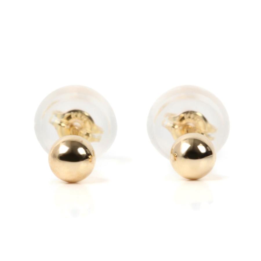 K18 3mm玉　ピアス　両耳 18金 ピアス 丸玉 3mm 両耳 ゴールド メンズ レディース アクセサリー