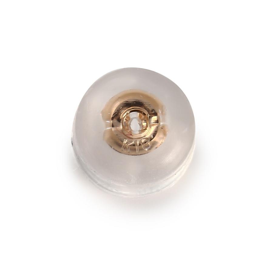 K18 ピアス キャッチ 1個 シリコン ダブルキャッチ アクセサリー