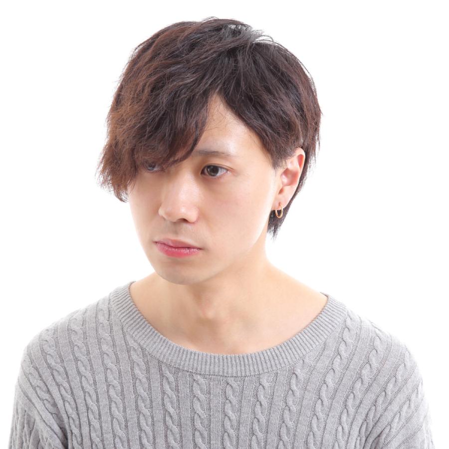 18金 フープピアス 1.5×15mm 両耳 メンズ レディース K18 ゴールド