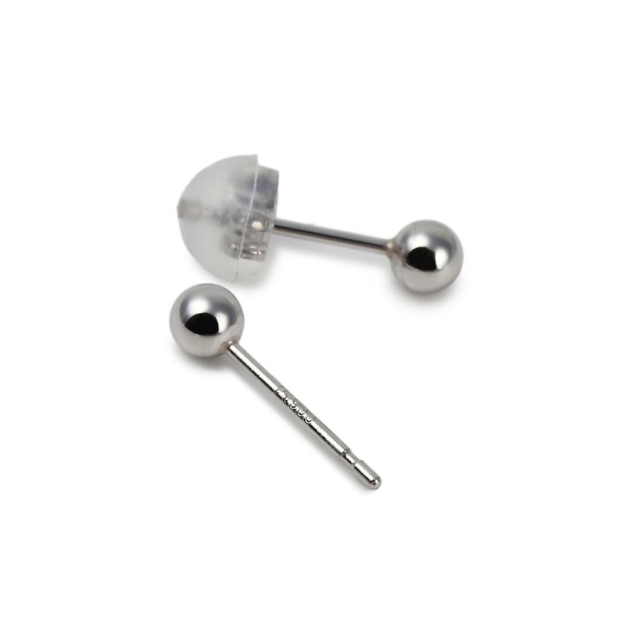 ピアス プラチナ 丸玉 3mm 両耳 Pt900 メンズ レディース シンプル 定番  アクセサリー プレゼント ギフトの画像