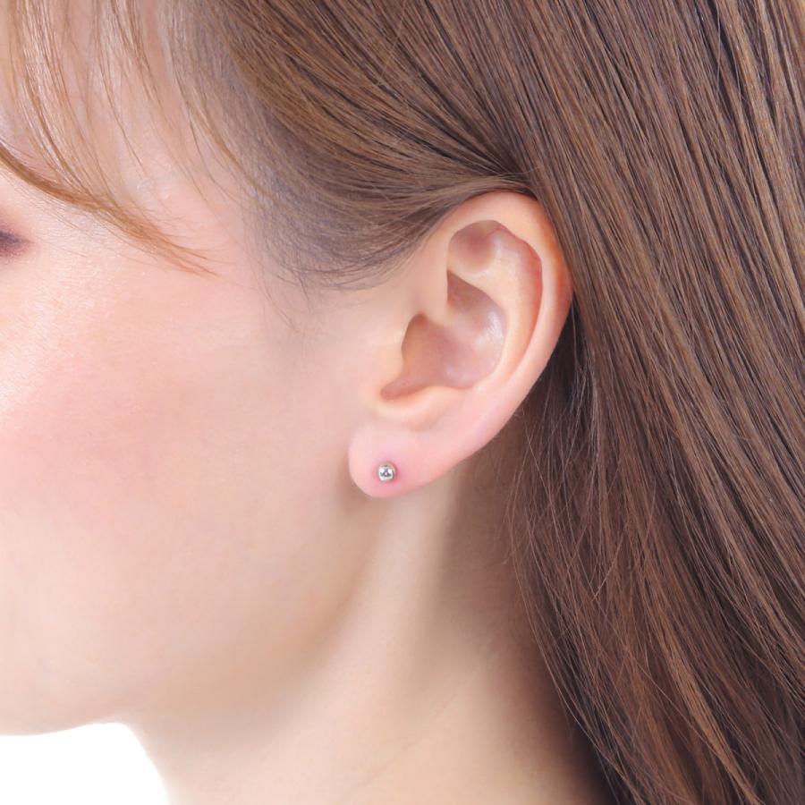ピアス プラチナ 丸玉 4mm 両耳 pt900 メンズ レディース 定番 