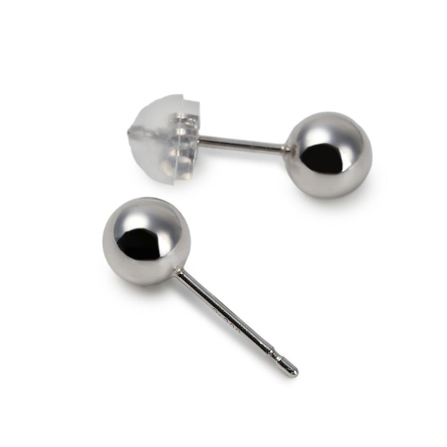 ピアス プラチナ 丸玉 5mm 両耳 Pt900 メンズ レディース シンプル