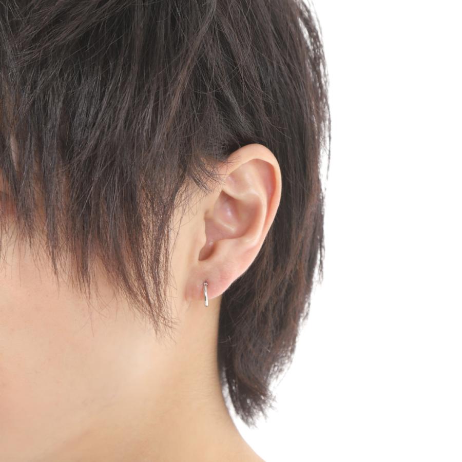 ピアス プラチナ フープ 1.5&times;10mm Pt900 片耳 1個 メンズ レディース リング シンプル 定番 アクセサリー プレゼント ギフト