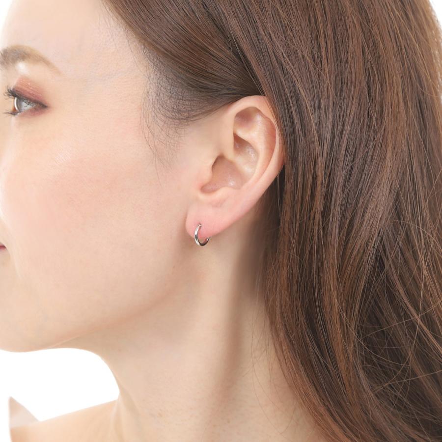 プラチナpt900 シンプル　フープ　ピアス　両耳　ジュエリー ピアス プラチナ フープ 1.5×10mm Pt900 両耳 メンズ レディース