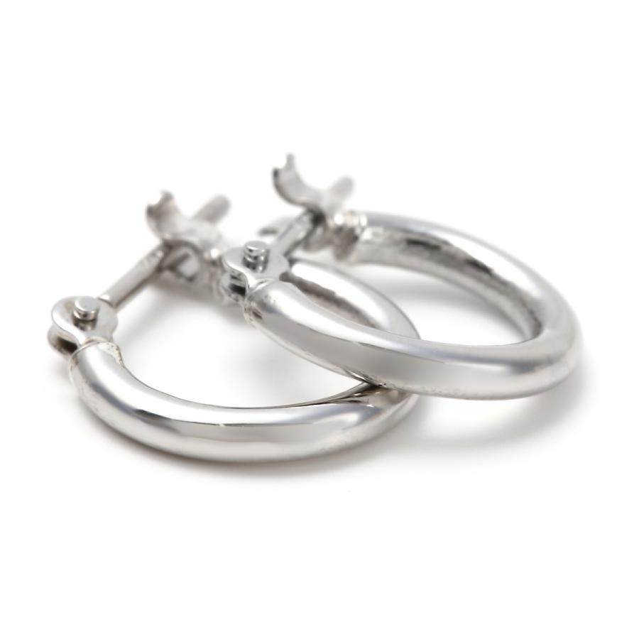 ピアス プラチナ フープ 1.5×10mm Pt900 両耳 メンズ レディース