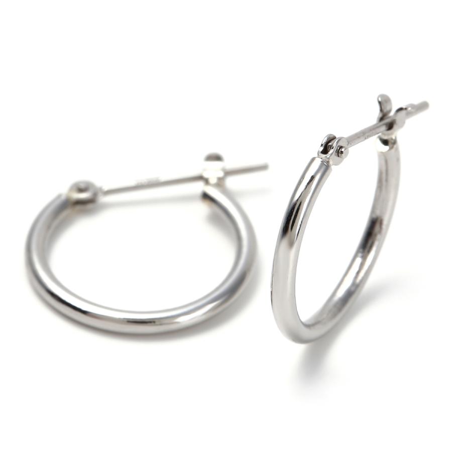 ピアス プラチナ フープ 1.5×15mm Pt900 両耳 メンズ レディース